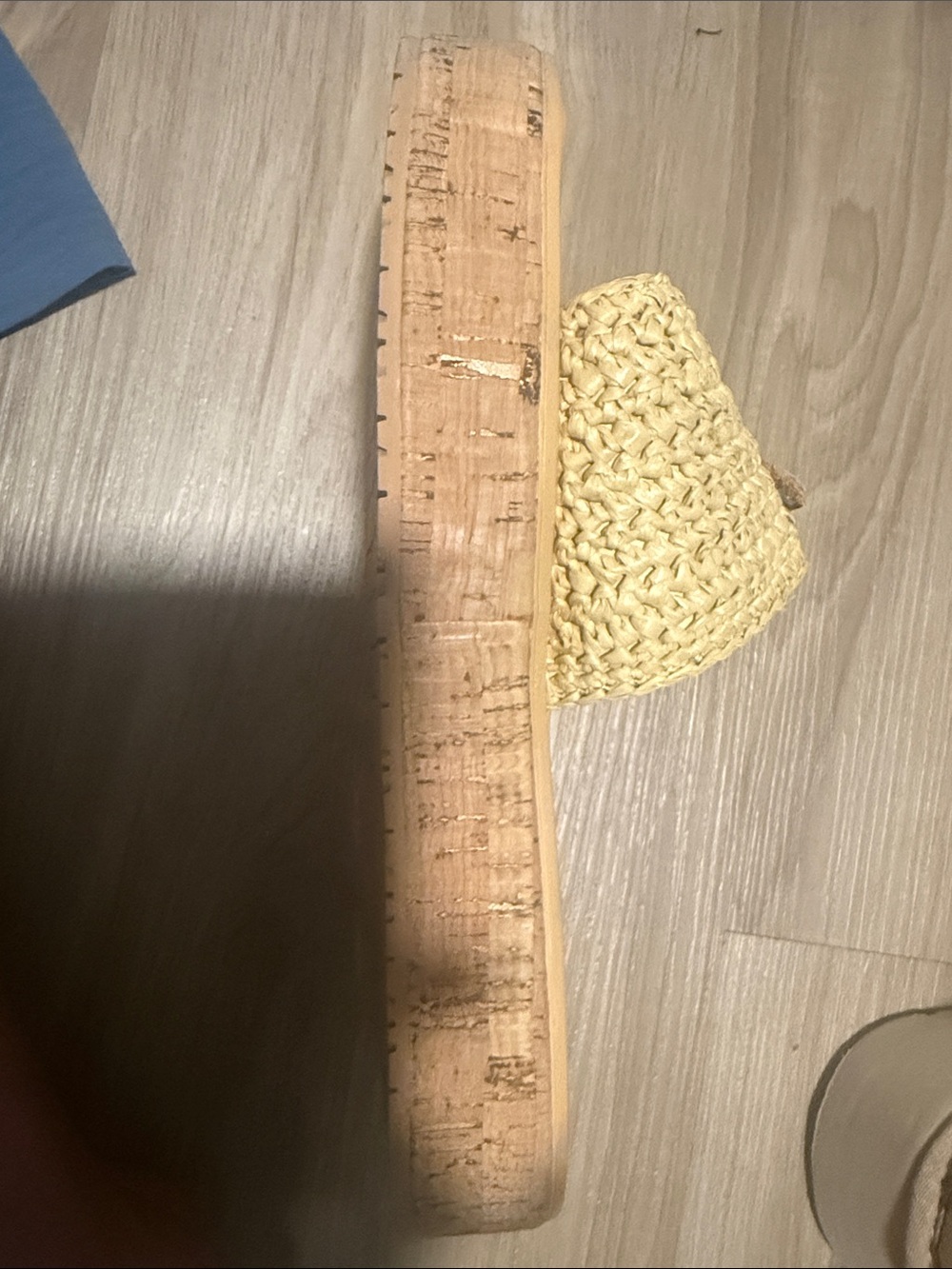 Prada Beige Raffia Platform Slide Mules - Picture 3 of 4